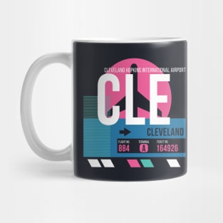 Cleveland (CLE) Airport // Sunset Baggage Tag Mug